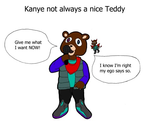 kanye west bear drawings. Kanye a ear without Honey